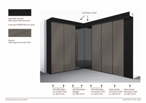 projectinterieurontwerp uitbouw t.b.v. kantoor van Helemaal Hildy