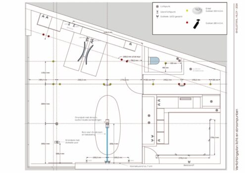 projectinterieurontwerp uitbouw t.b.v. kantoor van Helemaal Hildy