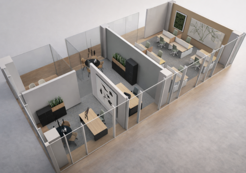 projectInrichting kantoren en kantie van Helemaal Hildy