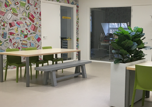 projectGroot leer-, speel- en leesplein basisonderwijs van Helemaal Hildy